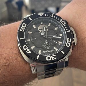 Invicta limited edition punisher watch.